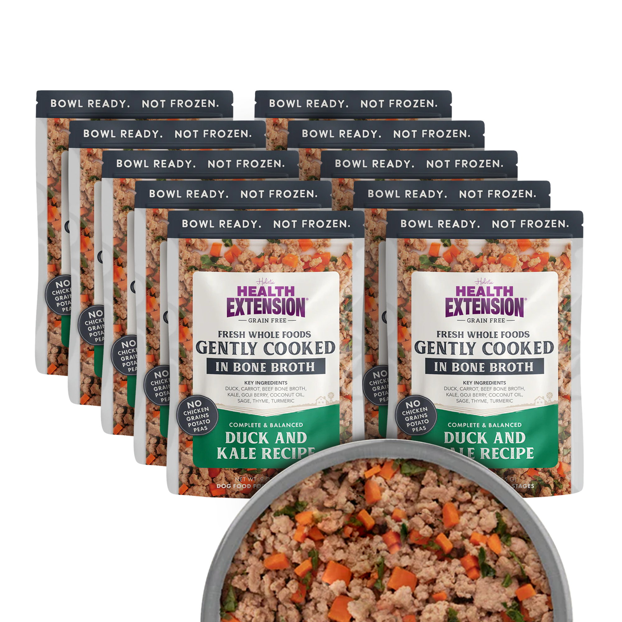 *Gently Cooked Duck & Kale Recipe 9oz 10 Pack