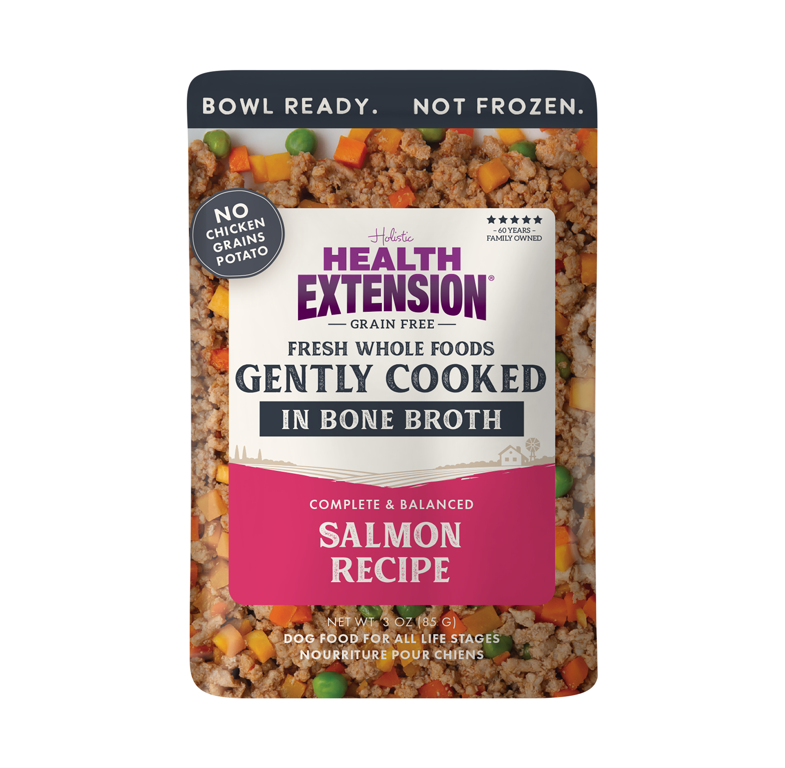 *Gently Cooked Grain Free Salmon Recipe 3oz 20 Pack