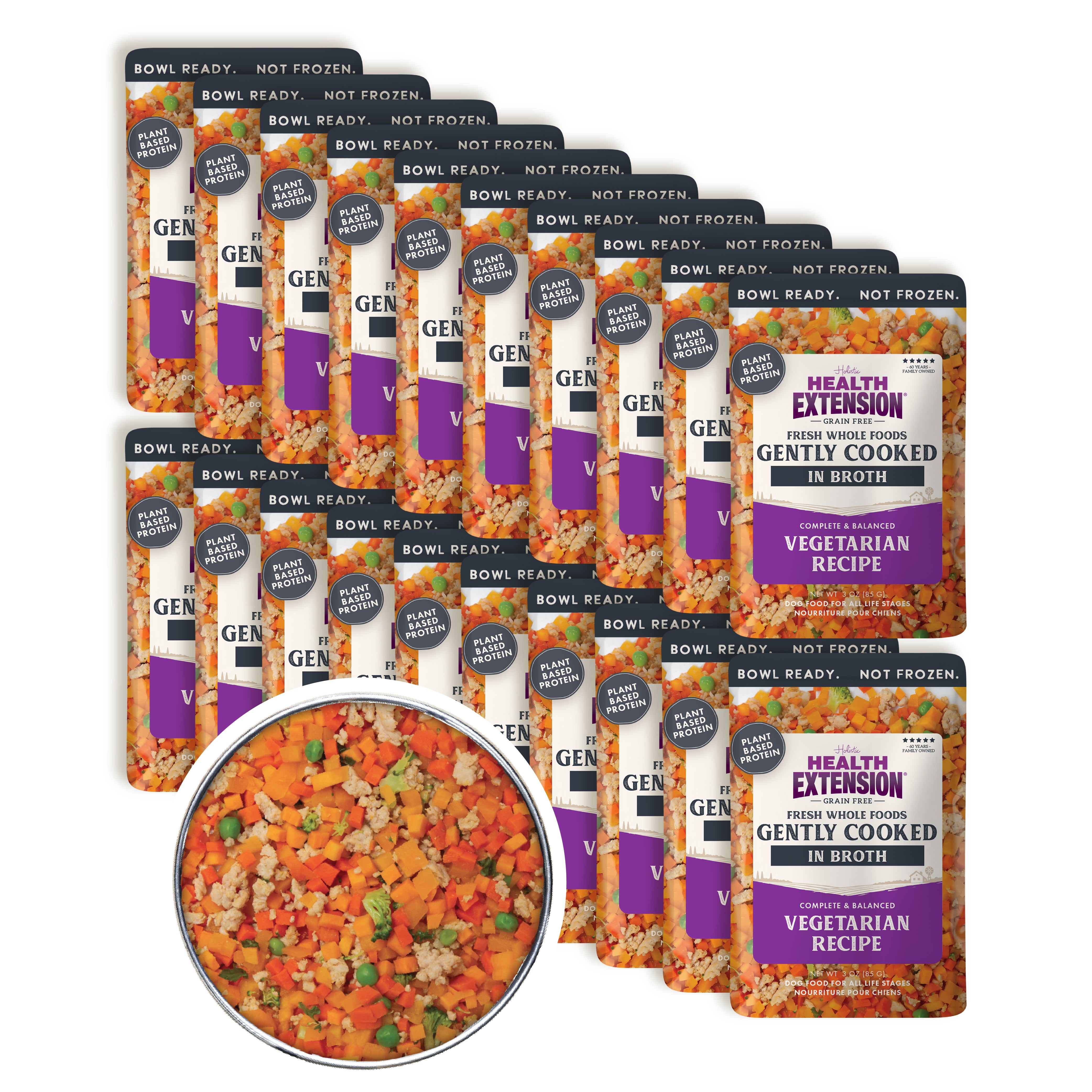 *Gently Cooked Grain Free Vegetarian Recipe 3oz 20 Pack