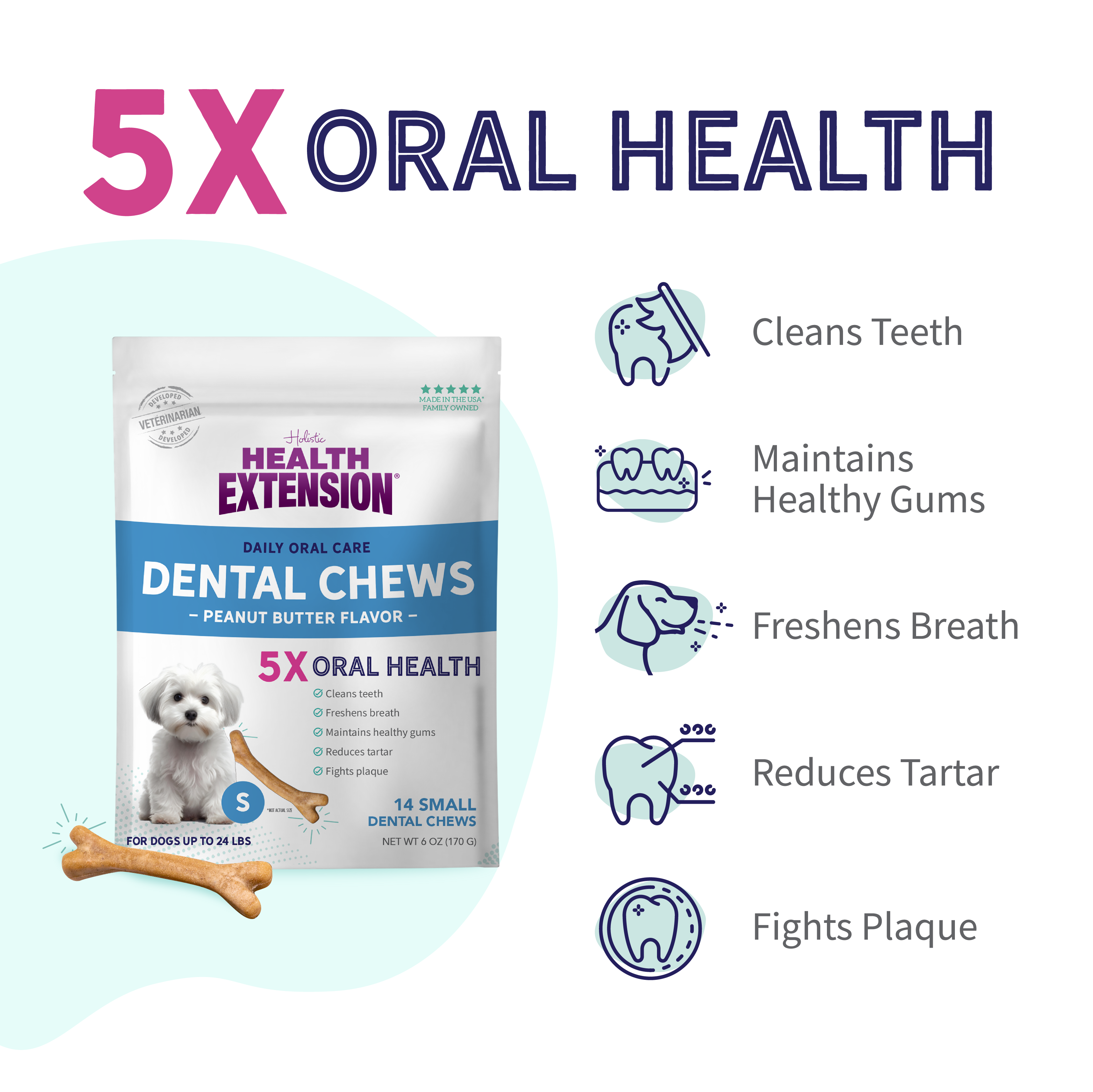 Peanut Butter Dental Bones