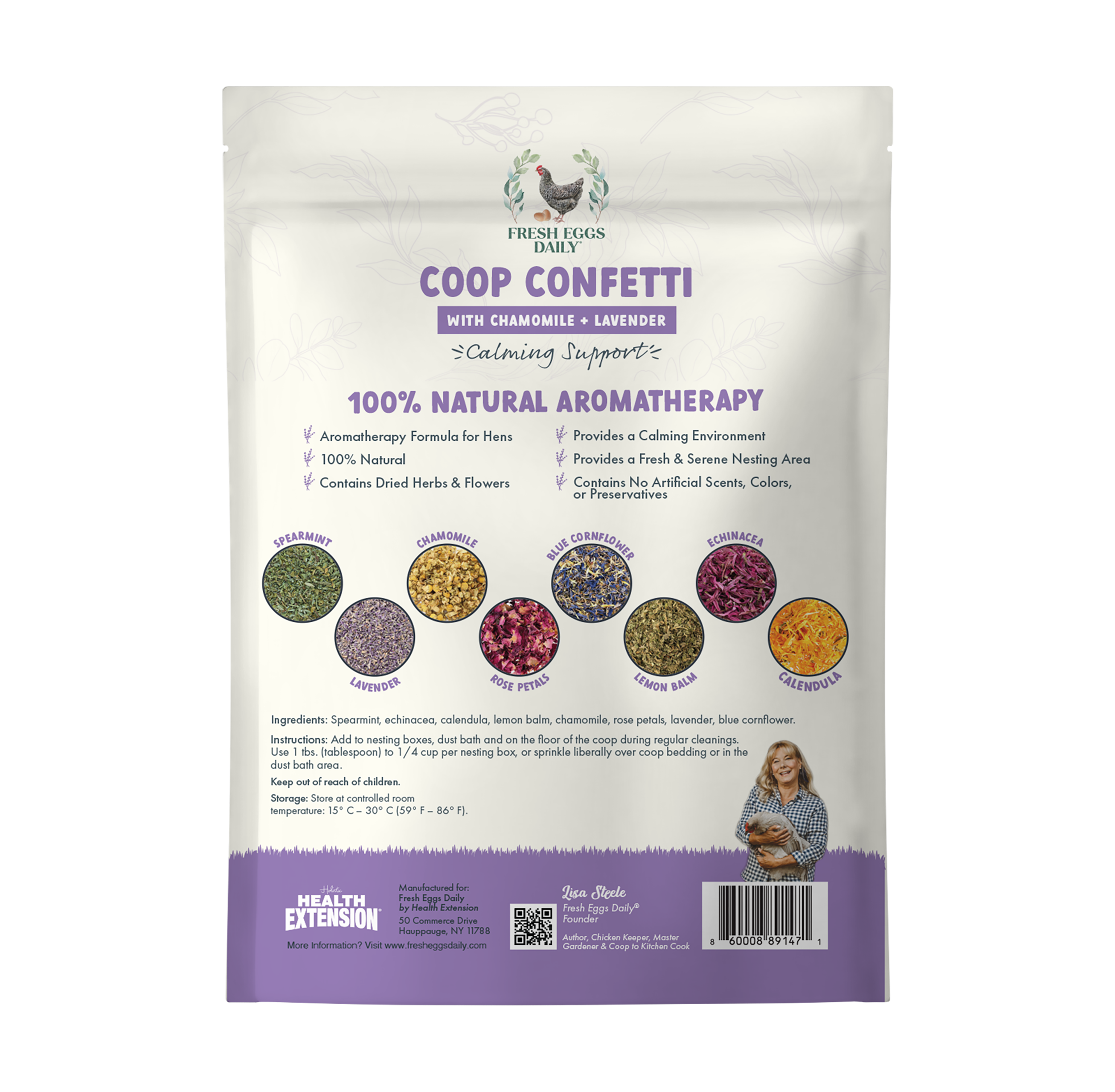 Fresh Eggs Daily Coop Confetti Nesting Herbs 8 oz.