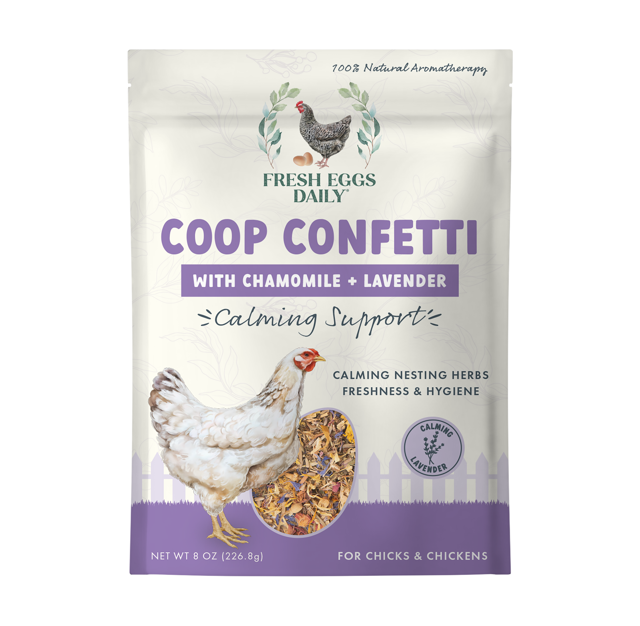 Fresh Eggs Daily Coop Confetti Nesting Herbs 8 oz.