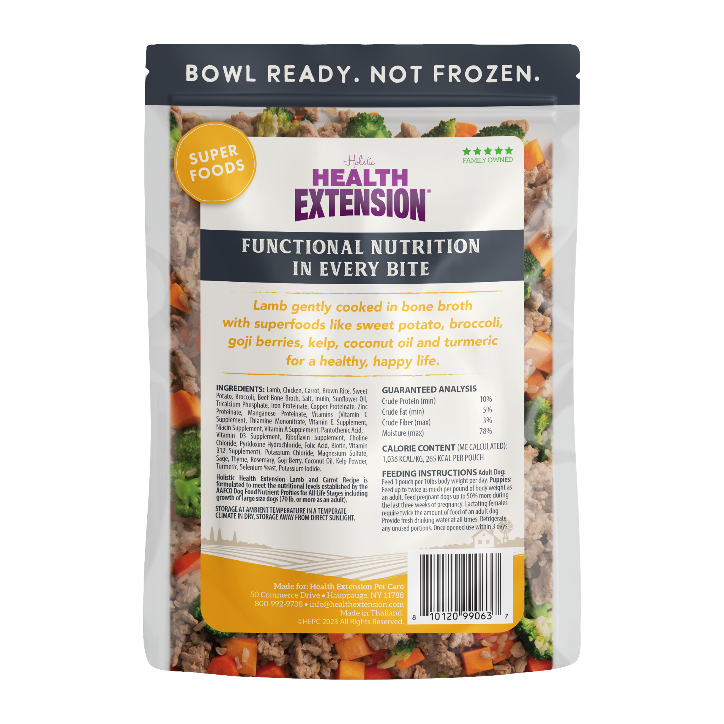 *Gently Cooked Lamb And Carrot Recipe 9oz 10 Pack