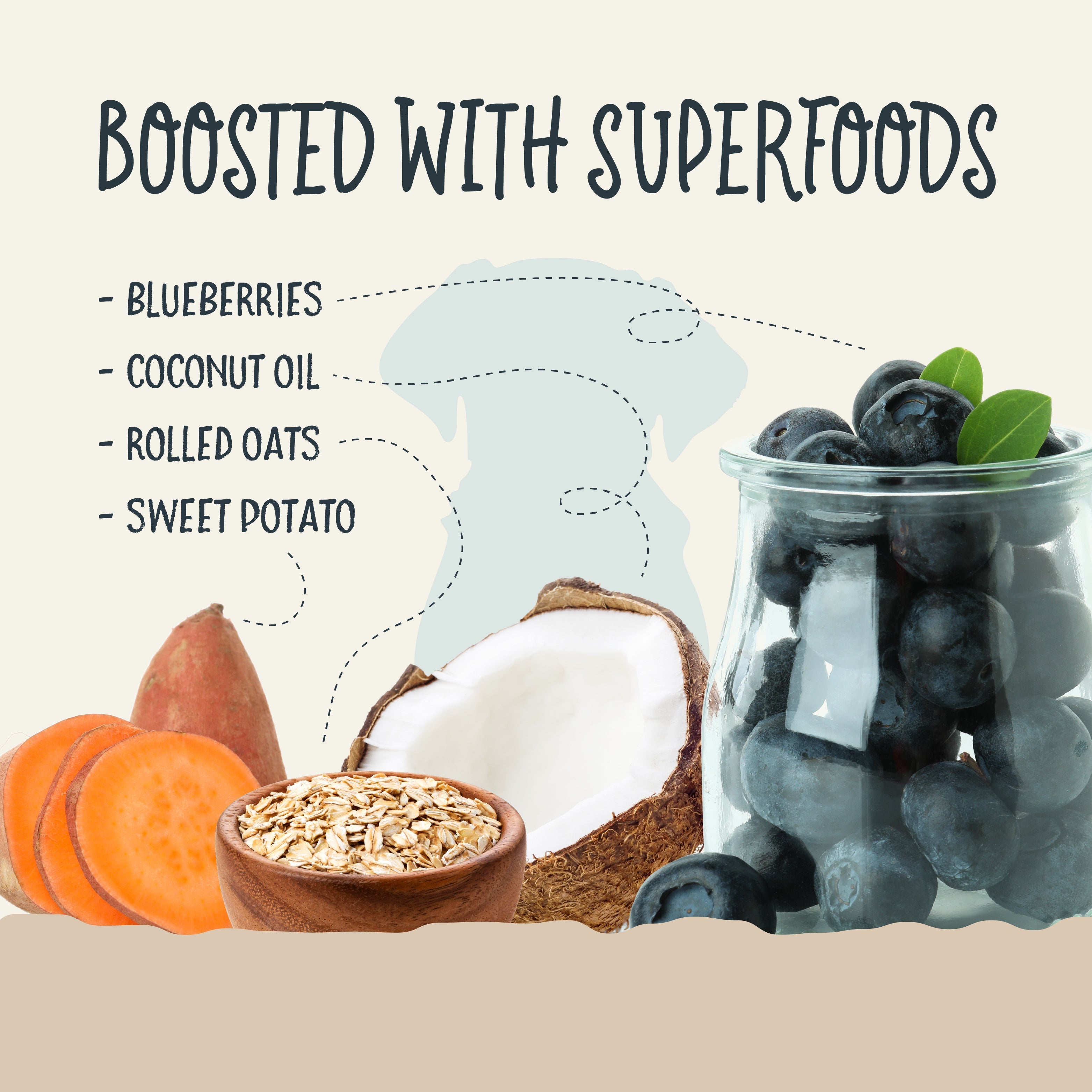 Sammy Snacks Blueberry treats are boosted with superfoods like blueberries, coconut oil, rolled oats, and sweet potato