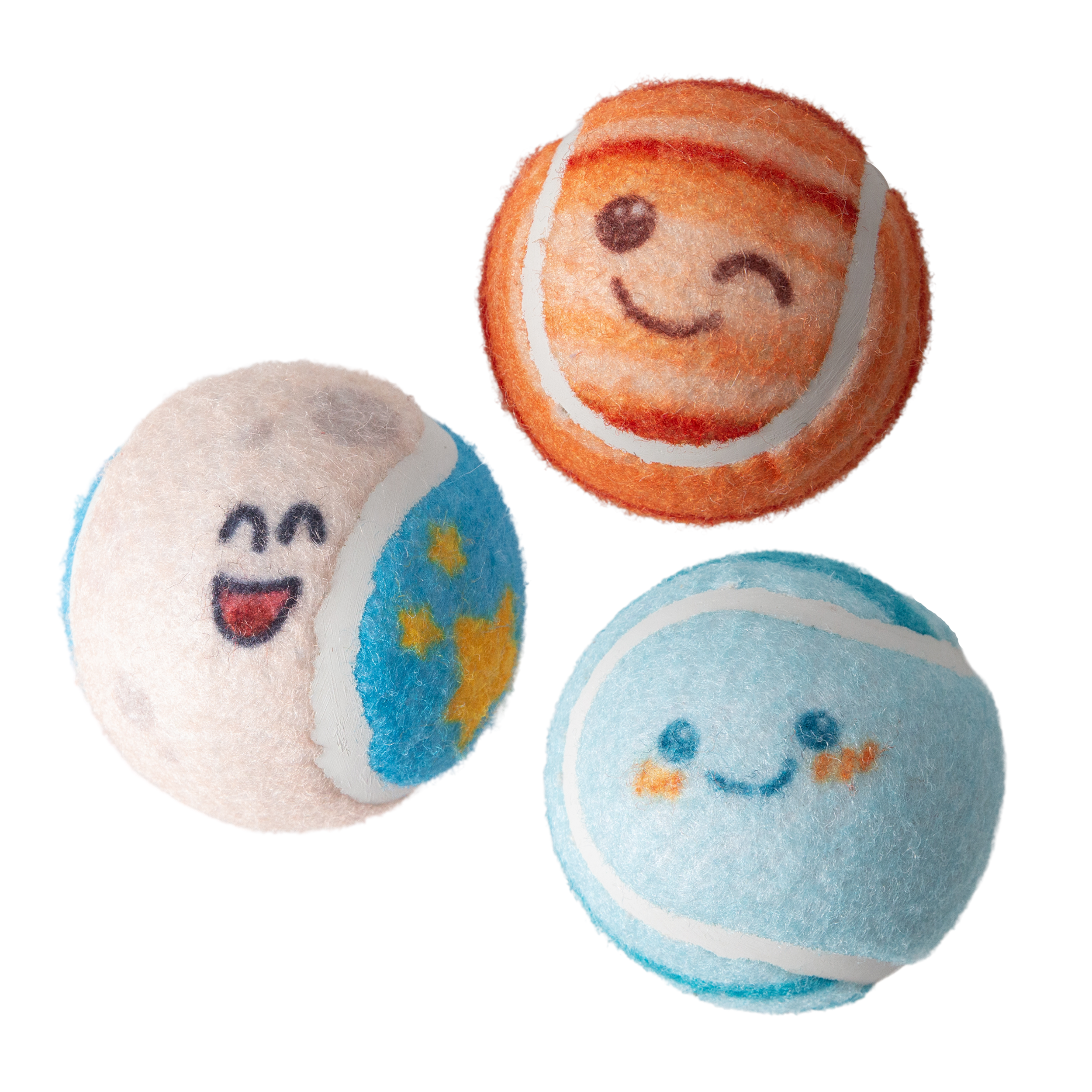 Deep Space 3pk Squeaky Tennis Balls