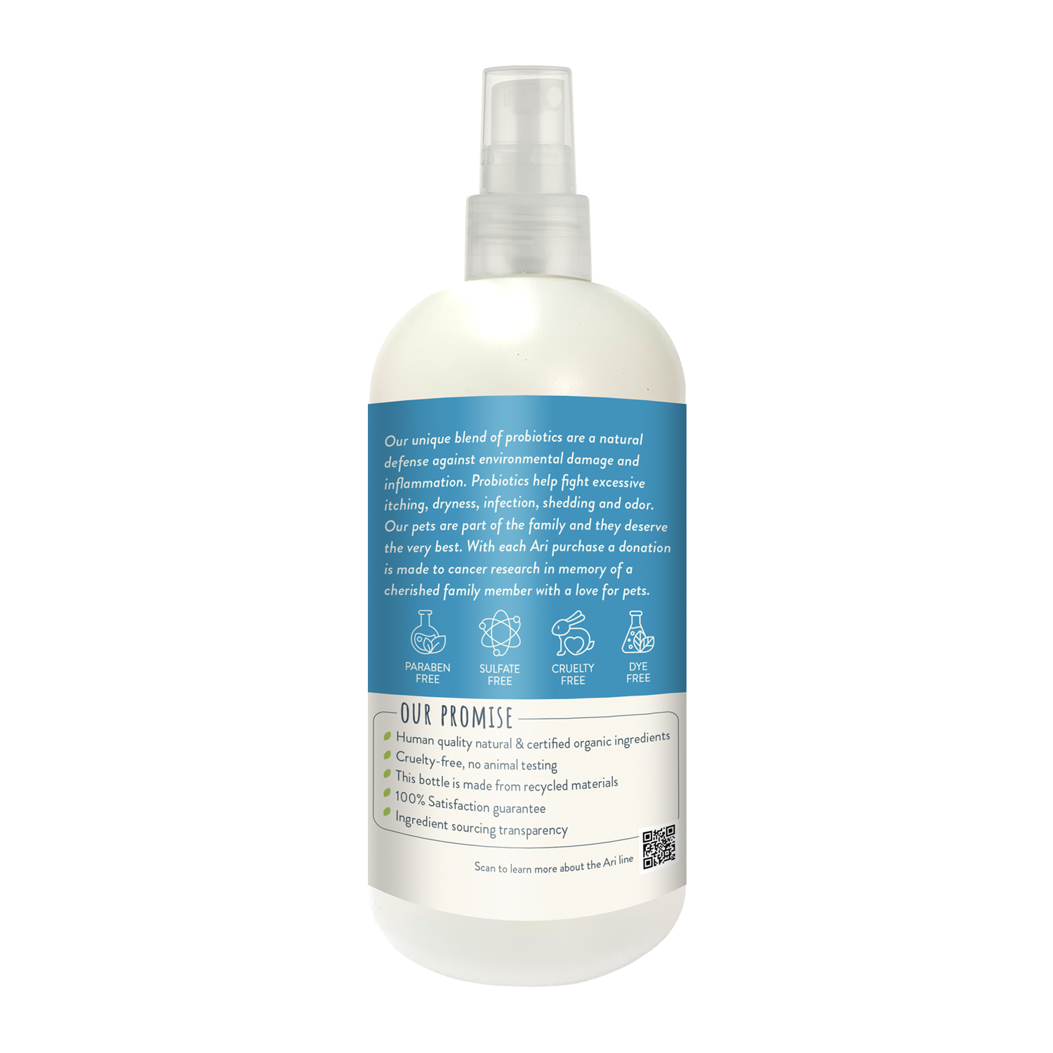 ARI Probiotic Deodorizer Spray – VANILLA + ALMOND