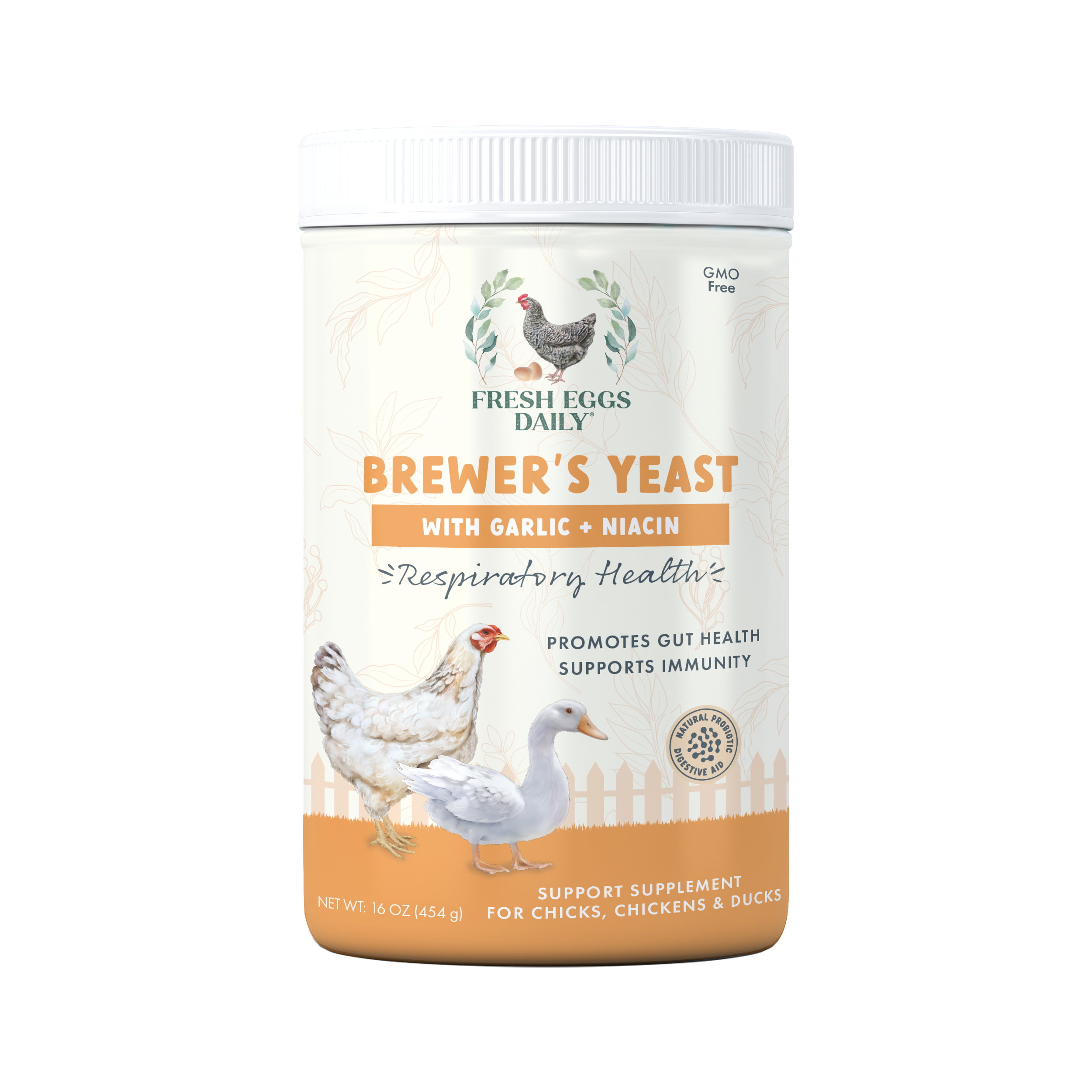 Fresh Eggs Daily Brewers Yeast with Garlic, Chicken & Duck Supplement
