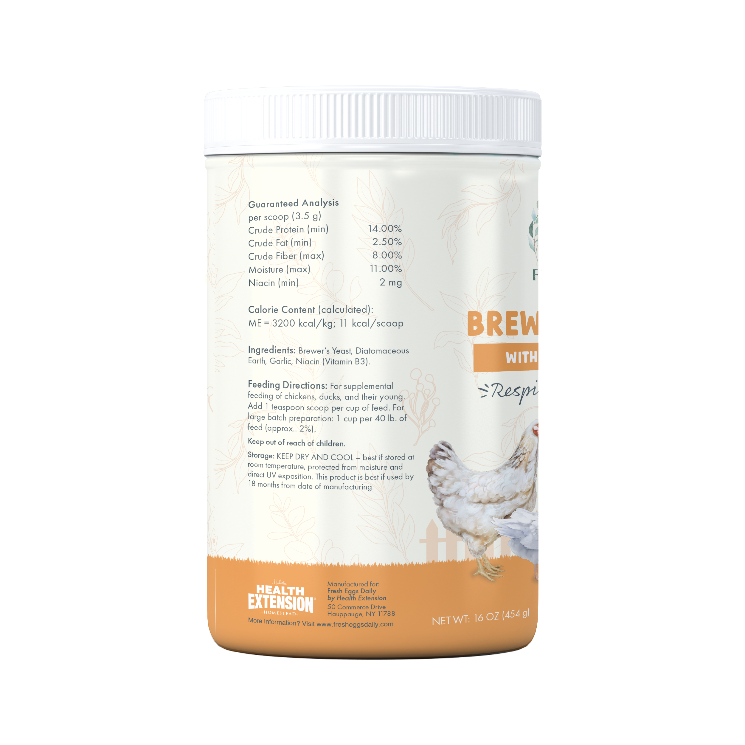 Fresh Eggs Daily Brewers Yeast with Garlic, Chicken & Duck Supplement