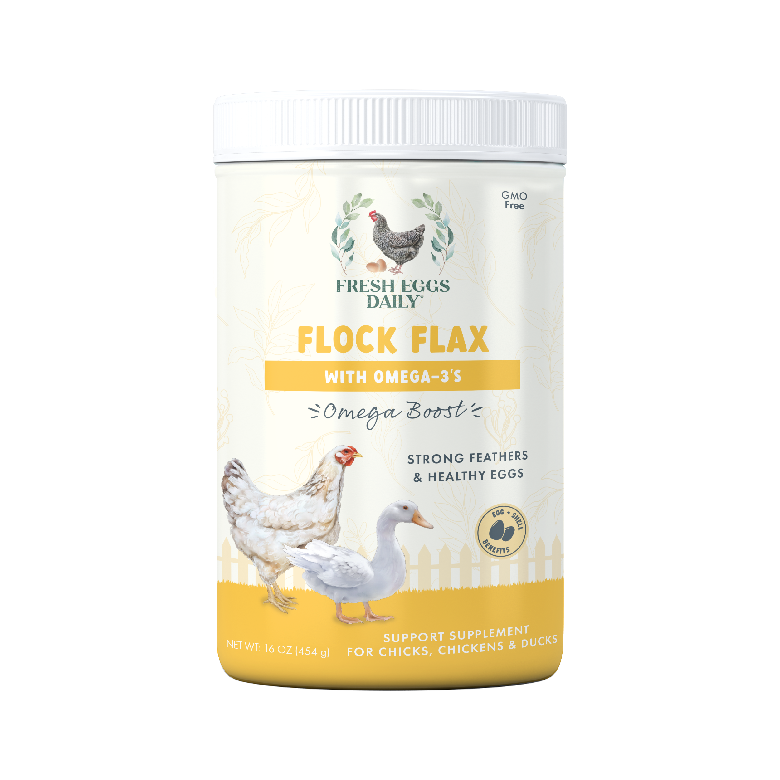 Fresh Eggs Daily Flock Flax Chicken & Duck Feed Supplement