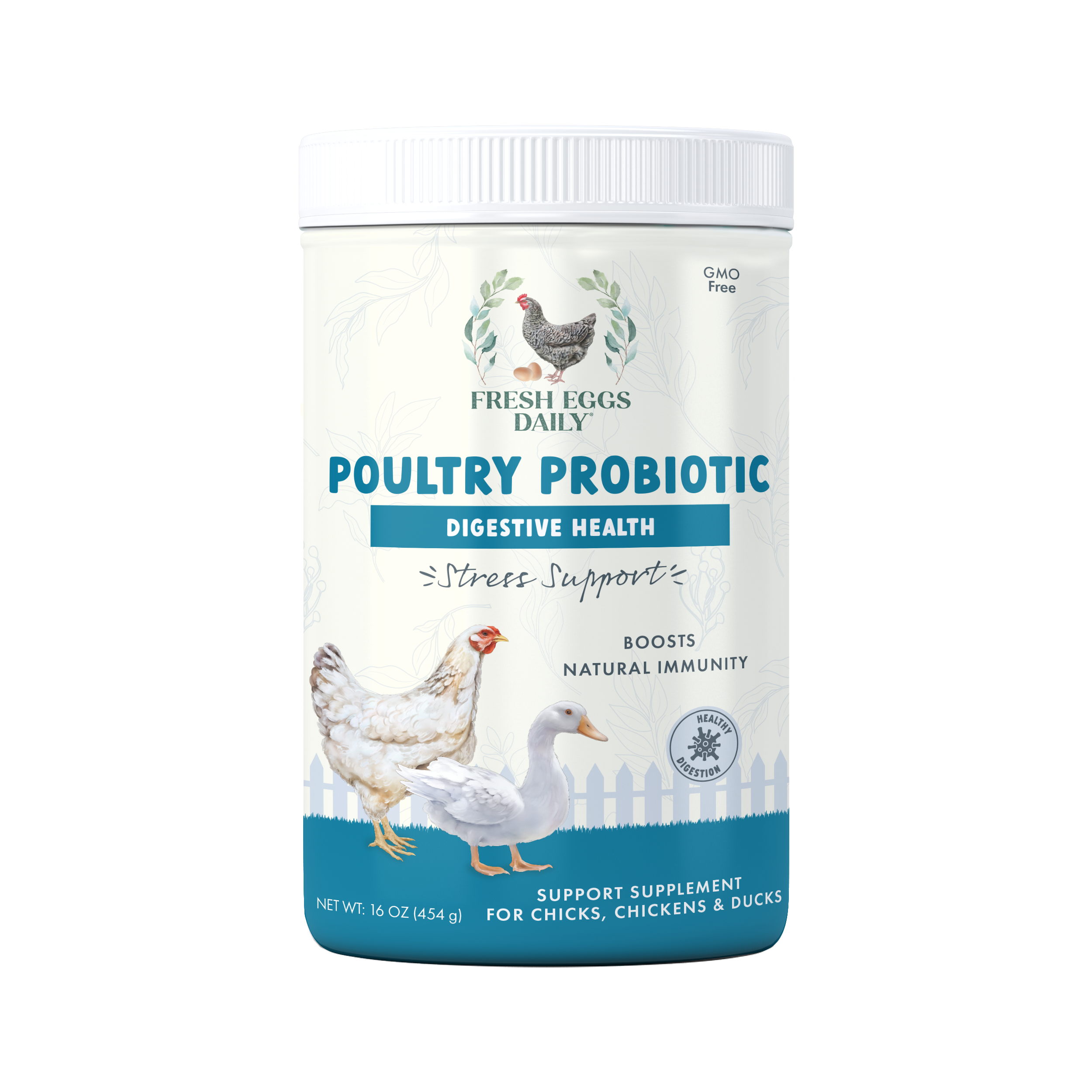 Fresh Eggs Daily Poultry Probiotics Balanced Mix Chicken & Duck Supplement