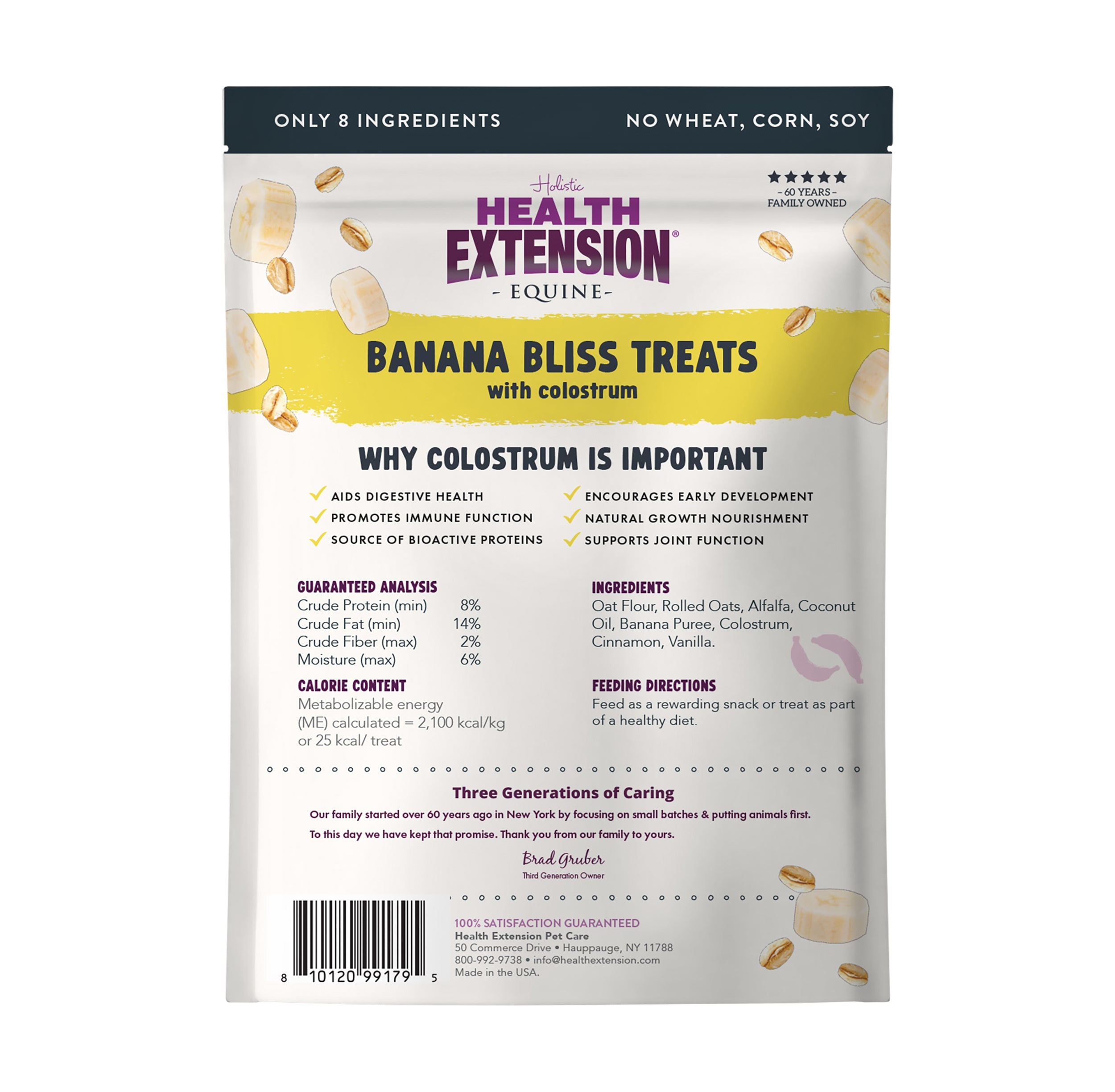Equine Banana Bliss Treats with Colostrum
