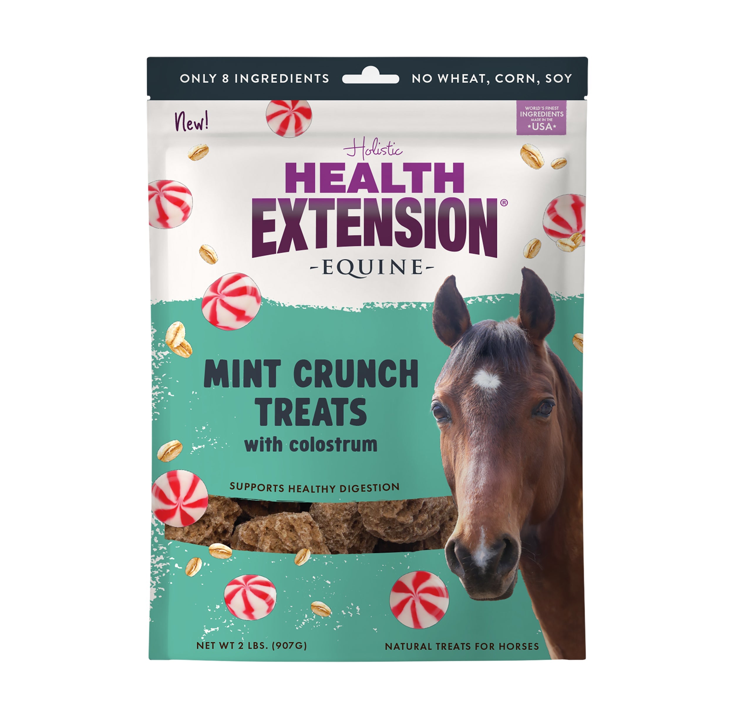 Equine Mint Crunch Treats with Colostrum