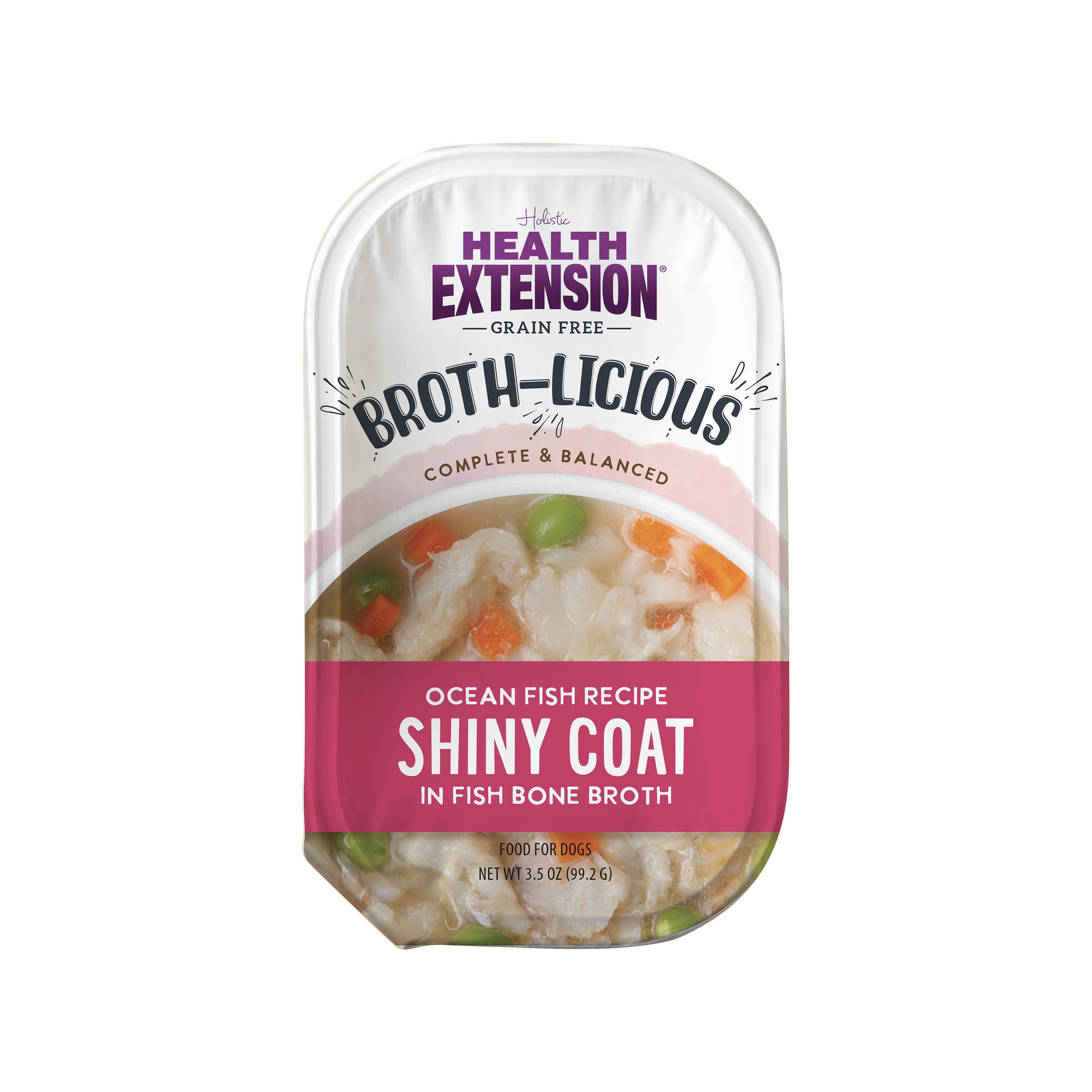 Broth-Licious Ocean Fish in Bone Broth -Shiny Coat Recipe for Adult Dogs