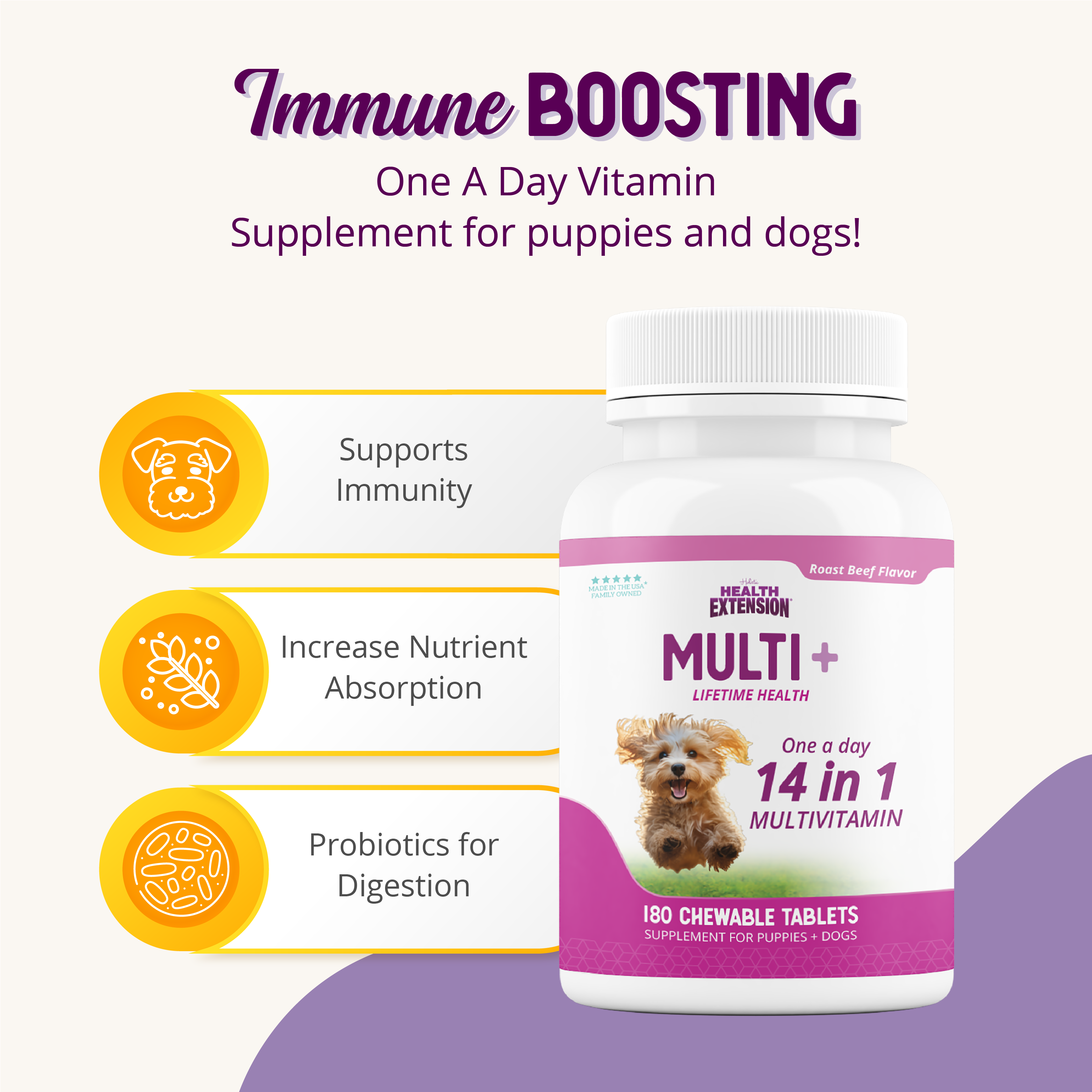 Infographic showing immune boosting features of lifetime vitamins